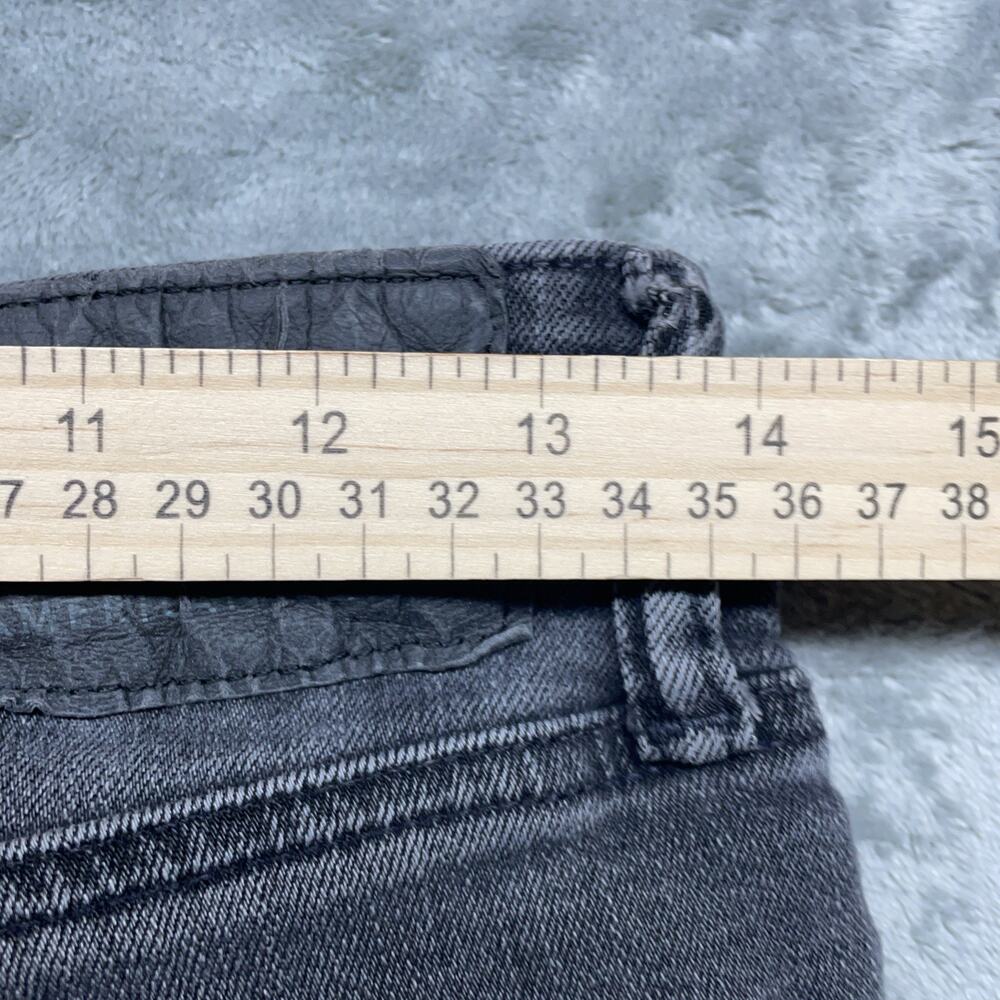 American Eagle Jeans Mens 29x30 Grey Slim Straight Flex Grunge - Picture 5 of 7